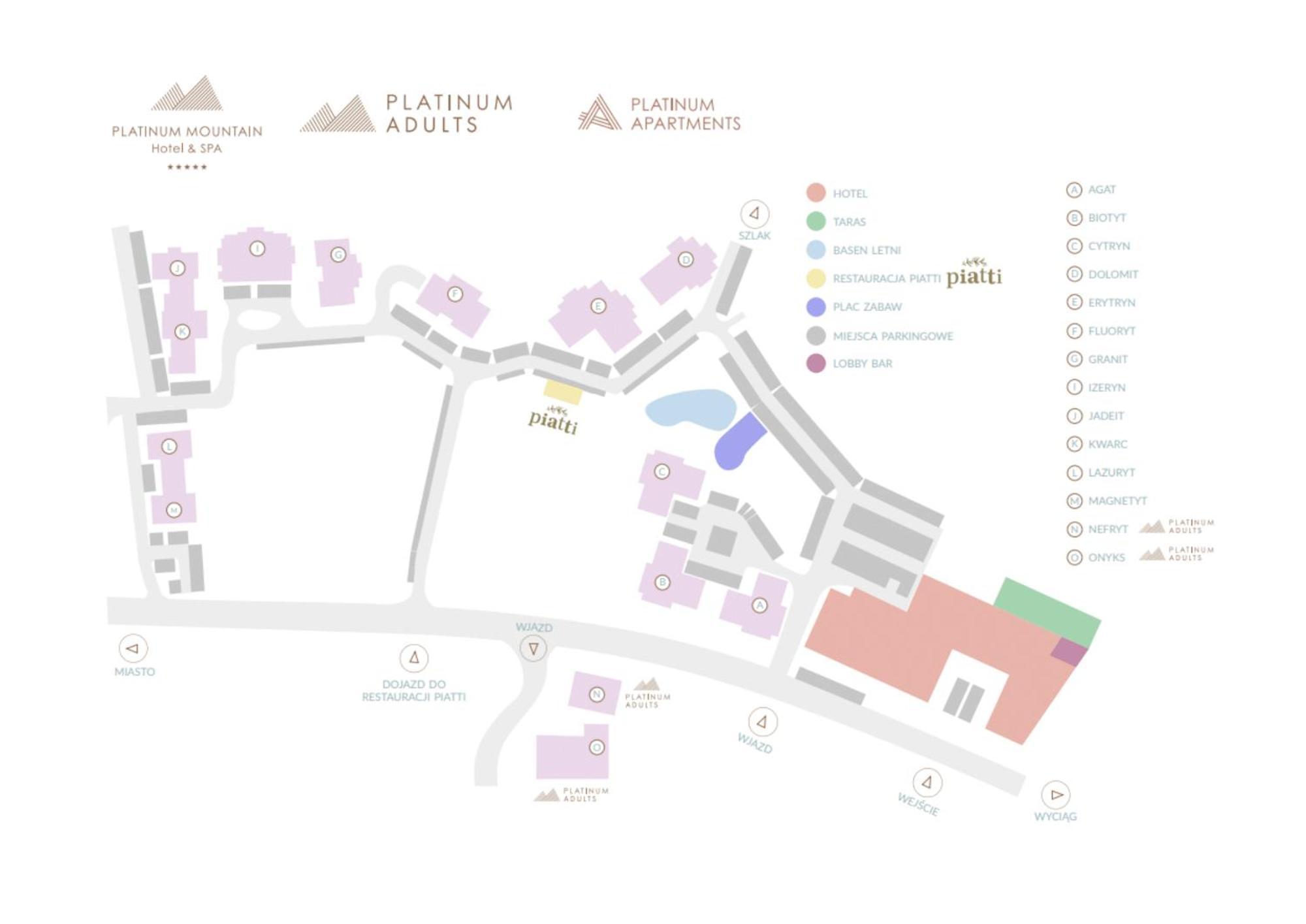 Platinum Mountain Hotel&Spa Szklarska Poręba Eksteriør bilde Site plan
